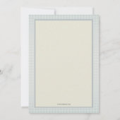 Intricate Cross (Blue-Gray) Religiöse Einladung (Rückseite)