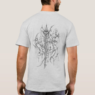 Intricate Cyber Sigilism Gothic Eye Linienkunst T-Shirt