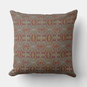 Intricate Edwardian Paisley Throw Pillow Kissen
