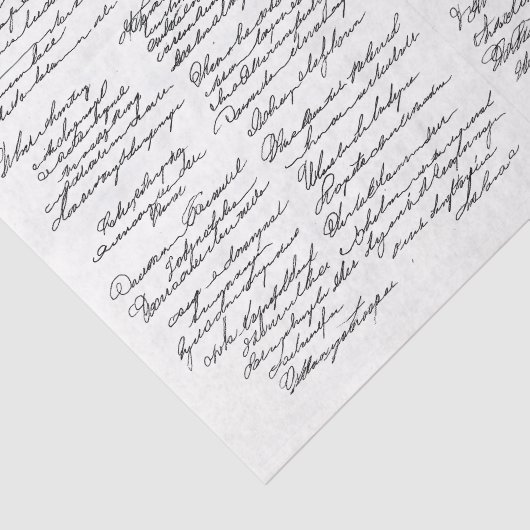 Intricate Elegant Cursive Writing AF2 Decoupage Seidenpapier (Ausschnitt)