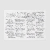 Intricate Elegant Cursive Writing AF2 Decoupage Seidenpapier (Vorderseite)