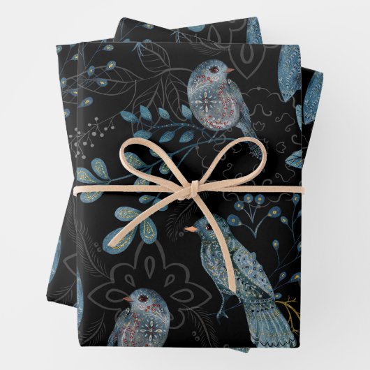 Intricate  floral and paisley  pattern  geschenkpapier set (Beispiel)