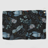 Intricate  floral and paisley  pattern  golfhandtuch (Horizontal)