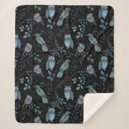 Intricate  floral and paisley  pattern  sherpadecke