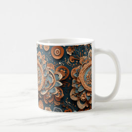Intricate Floral Harmony Kaffeetasse