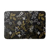 Intricate floral pattern with gold and white  badematte (Vorderseite)