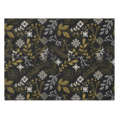 Intricate floral pattern with gold and white  tischdecke (Vorderseite (Horizontal))