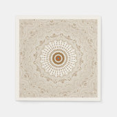 Intricate Geometric Mandala Cocktail Napkins Serviette (Vorderseite)