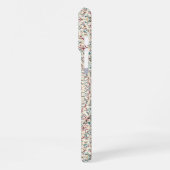 Intricate Geometric Mandala in Teal, Rose, & Sand iPhone Hülle (Linke Seite)