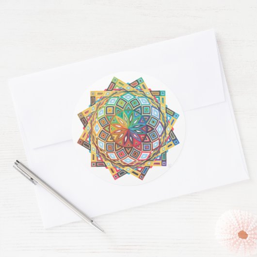 Intricate Geometric Mandala Sticker (Umschlag)