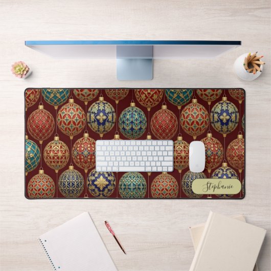 Intricate Geometric Ornament Custom Schreibtischunterlage (Büro 1)