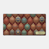Intricate Geometric Ornament Custom Schreibtischunterlage (Vorderseite)