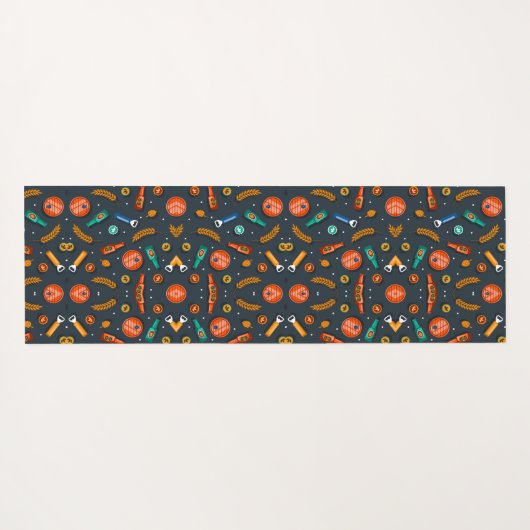 Intricate geometric pattern featuring vibrant  yogamatte (Rückseite (Horizontal))