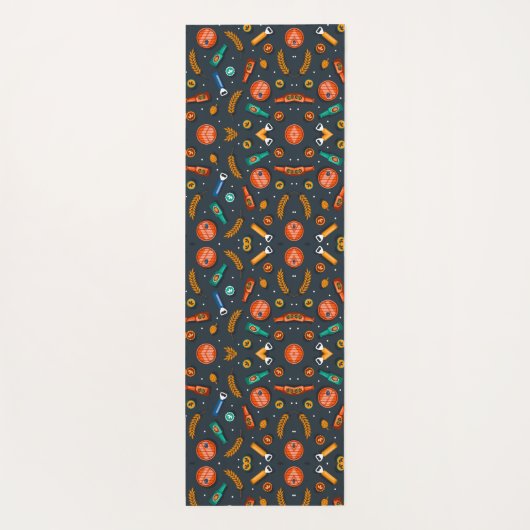 Intricate geometric pattern featuring vibrant  yogamatte (Rückseite)