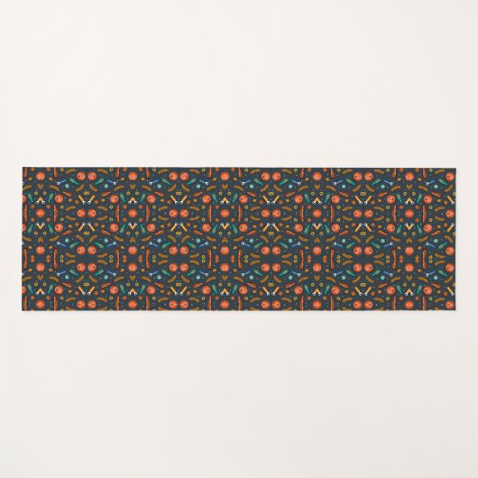 Intricate geometric pattern featuring vibrant  yogamatte (Vorderseite (Horizontal))