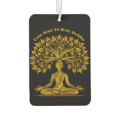 Intricate Gold Buddha-Skulptur Autolufterfrischer (Rückseite)