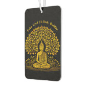 Intricate Gold Buddha umgeben von üppigen Folies Autolufterfrischer (Links)