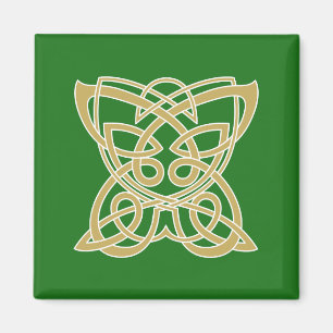 Intricate Gold Celtic Butterfly Magnet