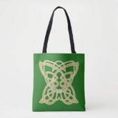 Intricate Gold Celtic Butterfly Totbeutel Tasche (Vorderseite)