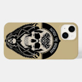 Intricate Gothic Skull Illustration Case-Mate iPhone Hülle (Rückseite (Horizontal))