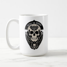 Intricate Gothic Skull Illustration Kaffeetasse