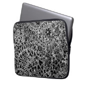 Intricate Hand-Drawn Floral Lace Pattern Laptopschutzhülle (Vorderseite Links)