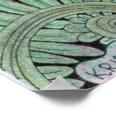 Intricate handGezeichnet, florale Bohemische Chic Poster (Ecke)