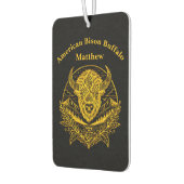 Intricate Illustration of a Gold Bison in Nature Autolufterfrischer (Links)