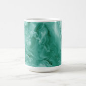 Intricate Marble Pattern in Rich Teal and Green Kaffeetasse (Mittel)