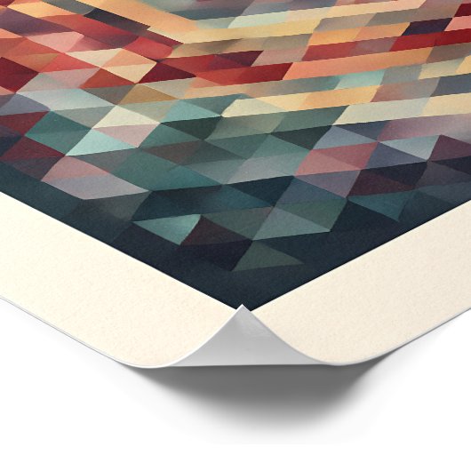 Intricate Math Art: Complex Polygon Tessellation Poster (Ecke)