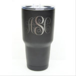 Intricate Monogramm 30 oz. Edelstahl-Tumbler<br><div class="desc">Monogram 3 Letters - 30 oz - Edelstahl-Tumbler mit einer klaren Leiste - Auswahl an Farben und Buchstaben - Personalisierte benutzerdefinierte Gravur - Geburtstag,  Jahrestag,  Bridesmaid,  Trauzeuge,  Brautparty Geschenk. ・	*Laser nicht als Vinyl-Decal eingegraben*</div>