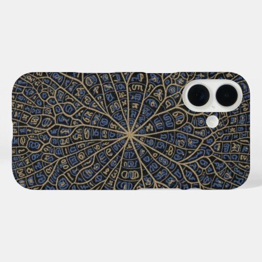Intricate Mosaic Script Phone Case (Rückseite (Horizontal))