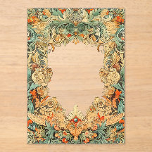 Intricate Motif Filigree Acrylüberlagerung