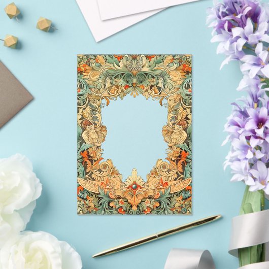 Intricate Motif Filigree Acrylüberlagerung Acryleinladungen (In Situ (Hochzeit))