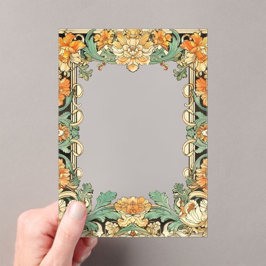 Intricate Motif Filigree Foto oder Invite Overlay Acryleinladungen (Insitu (Handheld))