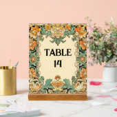 Intricate Motif Filigree Table Sign Acrylschild (Hochzeit)