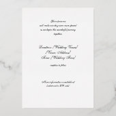 Intricate Motif & Filigree Verzauberung, Folieneinladung (Rückseite)