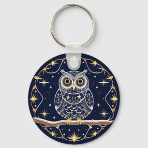 🦉 Intricate Nacht Eule Mond Detaillierte Tierwelt Schlüsselanhänger