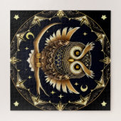 Intricate Night Owl Illustration Puzzle (Horizontal)