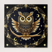 Intricate Night Owl Illustration