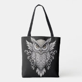 Intricate Owl Mandala Tasche (Rückseite)