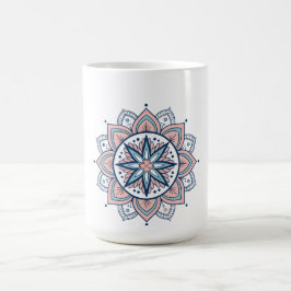 Intricate Pastel Floral Mandala Kaffeetasse
