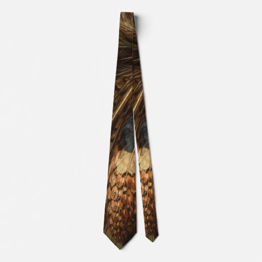 Intricate pheasant feather close-up krawatte (Vorderseite)