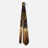 Intricate pheasant feather close-up krawatte (Rückseite)