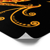 Intricate Red and Yellow Tree Frog Poster (Ecke)