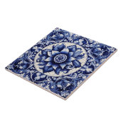 Intricate Rustic Indigo Azulejo Tiles Fliese (Seite)