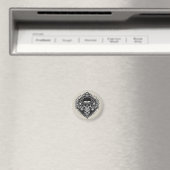 Intricate Schädeldesign mit Flügeln und Symbolen Magnet (In Situ (Geschirrspüler))