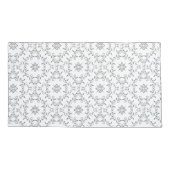 Intricate Scroll Pattern Grau Kissenbezug (Rückseite)