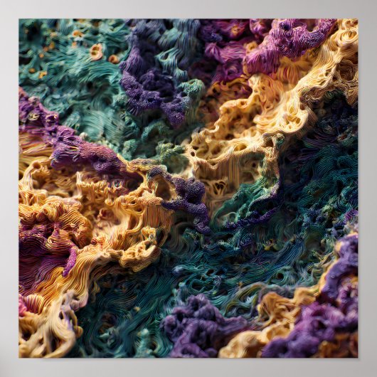 Intricate Seamless Detail: Micro-Graphic Density Poster (Vorne)