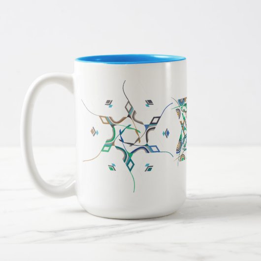 Intricate Star von David Brush-Pen Art Tasse (Links)